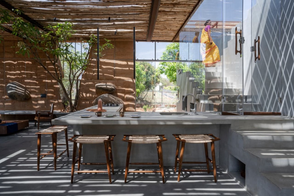 Contemporary Sunlit Interior Dining Space